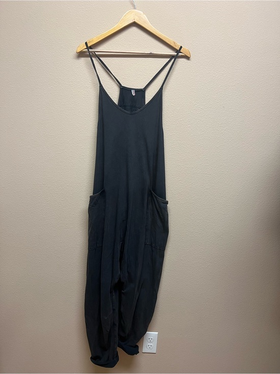 Free People Pants - Free People Black hotshot onesie size s